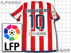 Atletico Madrid 2008-2009 Home #10 KUN AGUERO@Ag`RE}h[h@NEAOG