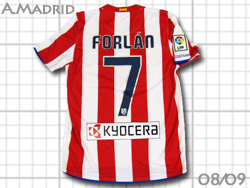 Atletico Madrid 2008-2009 Home #7 FORLAN@Ag`RE}h[h@tH
