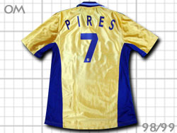 Olympique de Marseille 1998/1999 100-year 3rd #7 PIRES adidas@IsbNE}ZC@100N@T[h@x[EsX@@AfB_X