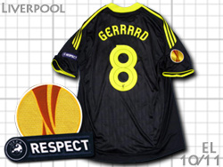 Liverpool adidas 2010/2011 3rd #8 GERRARD Europe League@ov[@T[h@WF[h@[bp[O@AfB_X