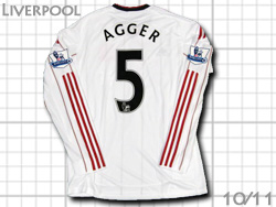 Liverpool 2010-2011 Away #5 AGGER@ov[@AEFC@AbK[