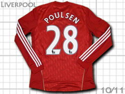 Liverpool adidas 2010/2011 Home #28 POULSEN@ov[@z[@AfB_X@|EZ