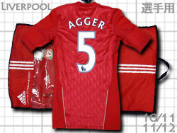 Liverpool adidas 2011/2012 Home #5 AGGER Techfit Authentic@ov[@z[@AfB_X@AbK[@ebNtBbg@I[ZeBbN@P96687