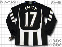 Newcastle United 2007-2009 Home Players' Issue #17 SMITH ニューキャッスル　選手用　スミス