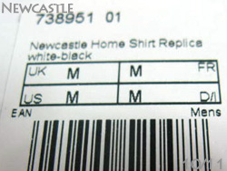 Newcastle United 2010-2011 Home　ニューキャッスル・ユナイテッド　ホーム