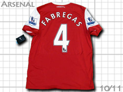 Arsenal 2010-2011 Home #4 FABREGAS A[Zi@z[ ZXNEt@uKX