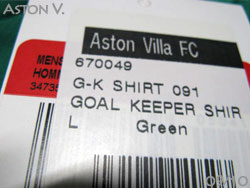 Aston Villa 2009-2010 GK　アストンヴィラ　ゴールキーパー