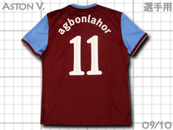 Aston Villa 2009-2010 Home Players' Issued #11 AGBONLAHOR@AXgB@z[@Ix@AO{z[