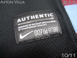 AstonVilla 10/11 Away Players' edition Nike@AXgr@AEFC@Ip@iCL