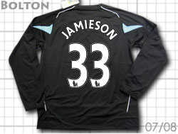 Bolton 2007/2008 Away reebok #33 JAMIESON�@�{���g���@�A�E�F�C�@���[�{�b�N
