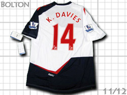 Bolton 2011/2012 Home #14 K.DAVIES reebok@{gE_[Y@z[@PrEf[rX@[{bN