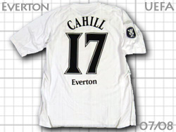 Everton 2007-2008 Away UEFA cup #17 CAHILL エバートン カーヒル UEFA杯