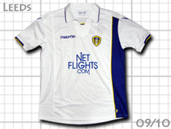 Leeds United 2009-2010 Home macron@[YEiCebh@z[@}NА