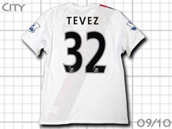 Manchester City 2009-2010 3rd #32 TEVEZ@}`FX^[VeB@T[h@exX