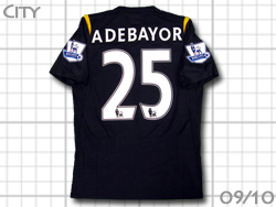 Manchester City 2009-2010 Away #25 ADEBAYOR@}`FX^[VeB@AEFC@Afo[