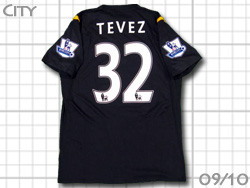 Manchester City 2009-2010 Away #32 TEVEZ@}`FX^[VeB@AEFC@exX