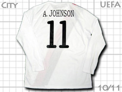 Manchester City 2010-2011 3rd #11 A.JOHNSON UEFA EL@}`FX^[VeB@T[h W\@[bp[O