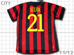 Manchester city 2011/2012 away #21 DAVID SILVA Champions League umbro@}`FX^[VeB@AEFC@_rhEVo@`sIY[O@Au