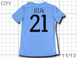 Manchester city 2011/2012 Home #21 SILVA umbro@}`FX^[VeB@z[@_rhEVo@Au