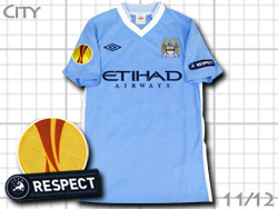 Manchester city 2011/2012 Home Europa League umbro@}`FX^[VeB@z[@[bp[O@Au