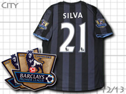 Manchester city 3rd 12/13 #21 SILVA umbro@}`FX^[VeB@_rhEVo@BAEFC@T[h@Au