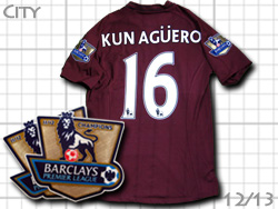 Manchester City 12/13 Away #16 KUN AGUERO umbro@}`FX^[VeB@AEFC@NEAOG