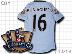 Manchester City 12/13 Home #16 KUN AGUERO umbro@}`FX^[VeB@z[@NEAOG