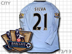 Manchester City 12/13 Home #21 SILVA umbro　マンチェスターシティ　ホーム　ダビド・シルバ