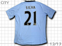 Manchester City 12/13 Home #21 SILVA umbro@}`FX^[VeB@z[@_rhEVo