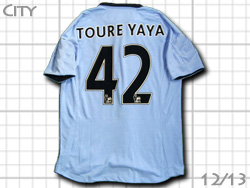 Manchester City 12/13 Home #42 TOURE YAYA umbro@}`FX^[VeB@z[@gD[E