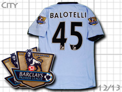 Manchester City 12/13 Home #45 BALOTELLI umbro　マンチェスターシティ　ホーム　マリオ・バロテッリ