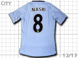 Manchester City 12/13 Home #8 NASRI umbro　マンチェスターシティ　ホーム　サミル・ナスリ