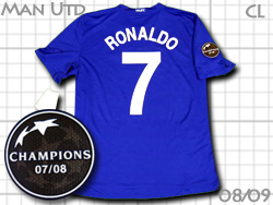 Manchester United 2008-2009 3rd #7 RONALDO Champions league　マンチェスター・ユナイテッド　サード　チャンピオンズリーグ　ロナウド