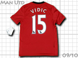 Manchester United 2009-2010 Home #15 VIDIC　マンチェスターユナイテッド　ホーム　ヴィディッチ