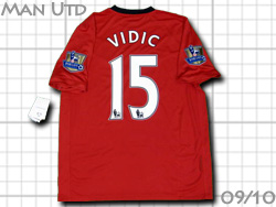 Manchester United 2009-2010 Home #15 VIDIC　マンチェスターユナイテッド　ホーム　ビディッチ