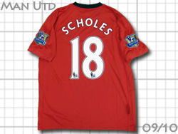 Manchester United 2009-2010 Home #18 SCHOLES　マンチェスターユナイテッド　ホーム　スコールズ
