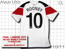 Manchester United 2011 Champions League Final vs Barcelona Away #10 ROONEY@}`FX^[iCebh@CL@AEFC EFCE[j[