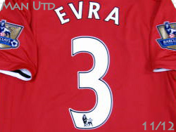 Manchester United NIKE Home 2011-2012  #3 EVRA　マンチェスターユナイテッド　ホーム　パトリック・エブラ　ナイキ　423932