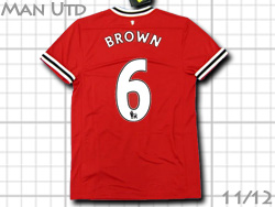 Manchester United NIKE Home 2011-2012  #6 BROWN　マンチェスターユナイテッド　ホーム　ウェス・ブラウン　ナイキ　423932