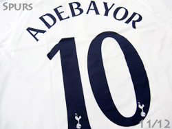 Tottenham Hotspur 2011/2012 Cup model Home #10 ADEBAYOR@gbgi@Jbvpz[@Afo[