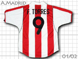 Atletico de Madrid 2001-2002 Home #9 F.Torres　アトレチコ・マドリード　ホーム　トーレス