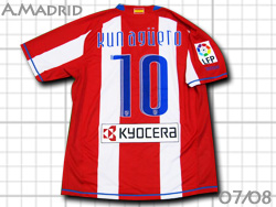 Atletico de Madrid 2007-2008 Home #10 Sergio "KUN" Aguero　アトレチコマドリード　ホーム　クン・アグエロ