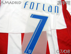 Atletico de Madrid 07/08 Home UEFA cup Players' model #7 FORLAN Nike@Ag`RE}h[h@UEFAt@Ipf@z[@fBGSEtH@@242363