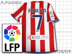 Atletico Madrid 2008-2009 Home #7 FORLAN@Ag`RE}h[h@tH