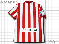 Atletico de Madrid 2009-2010 Home KYOCERA@Ag`RE}h[h@Z@z[