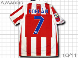 Atletico de Madrid 2010-2011 Home #7 FORLAN　アトレチコ・マドリード　ホーム　ディエゴ・フォルラン