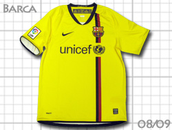 バルセロナ NIKE ユニフォームショップ 2008-2009 Barcelona Away O.K.A.