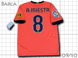 FC Barcelona 2009-2010 Away #8 A. INIESTA　FCバルセロナ イニエスタ