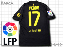 FC Barcelona 2011-2012 Away #17 PEDRO Qatar Foundation@oZi@AEFC@oT@yh@J^[c 419880