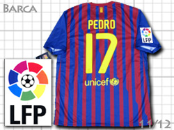 FC Barcelona 2011-2012 Home #17 PEDRO Qatar Foundation@oZi@z[@oT@yh@J^[c 419877